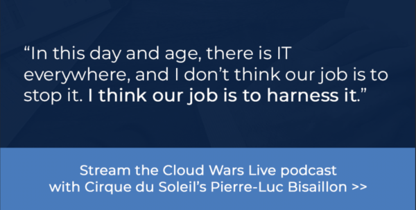 Cloud Wars Live podcast interview IT CIO