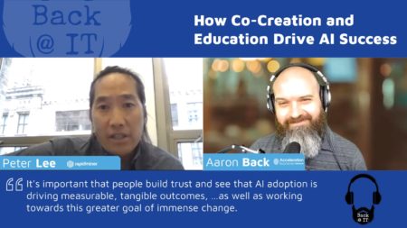 Peter Lee, CEO of RapidMiner chat with Aaron Back on how co-creation and education drive AI success