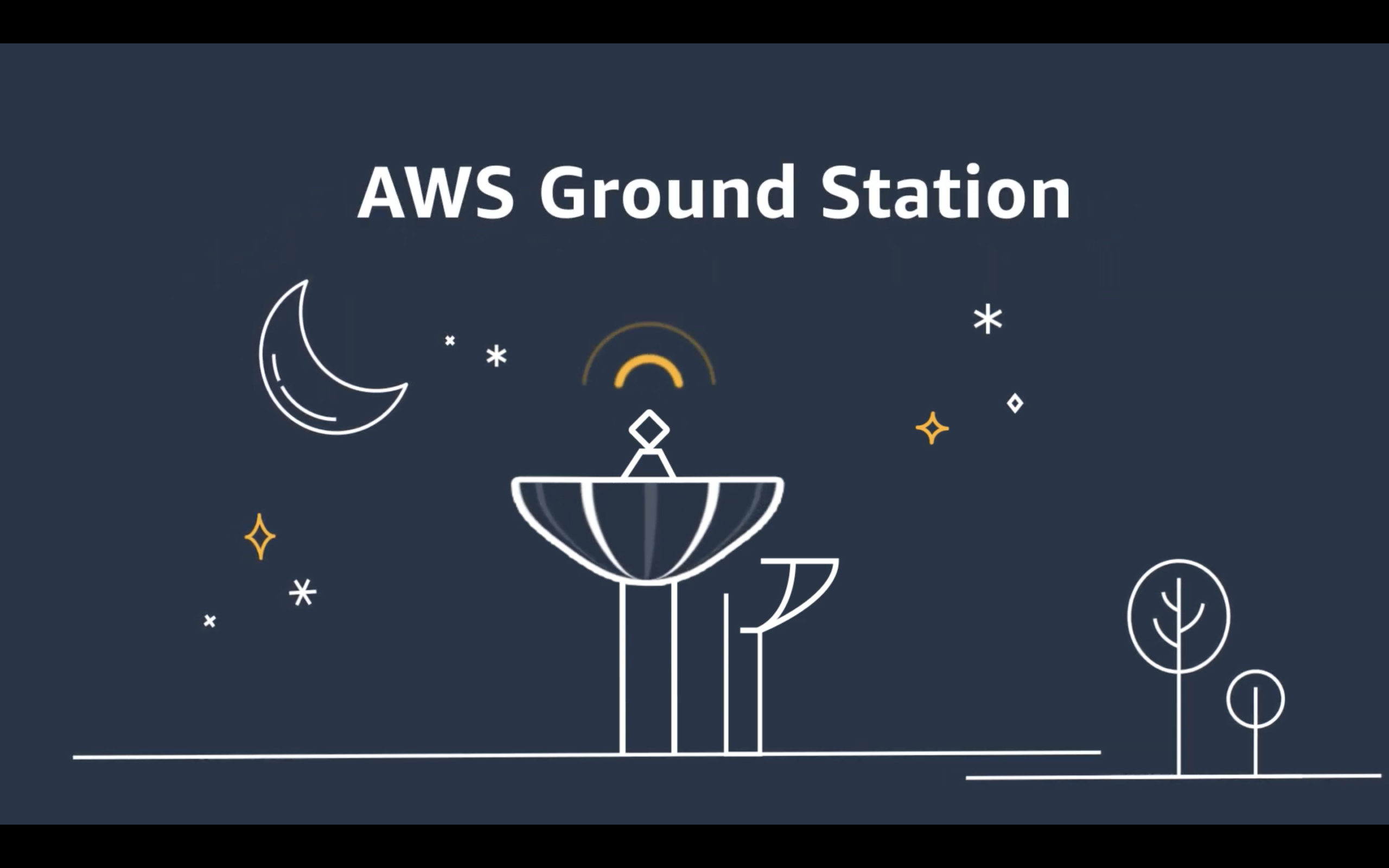 Screengrab from Amazon video about AWS Ground Station