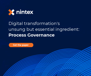 Nintex ad about process governance