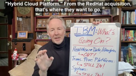 Screengrab from Cloud Wars Minute episode on IBM healthcare data
