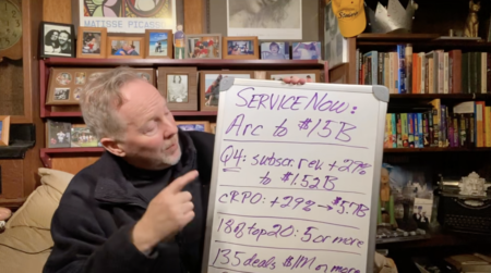 Screengrab from video about ServiceNow revenue goals