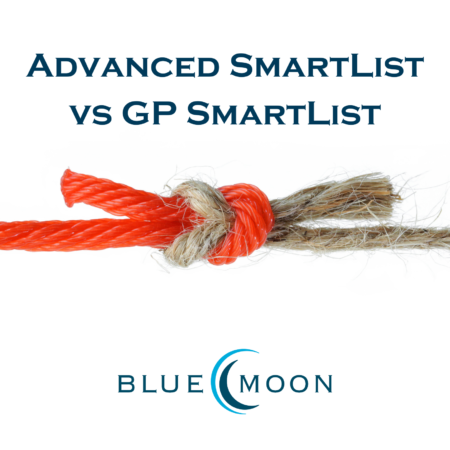 Advanced SmartList versus GP SmartList