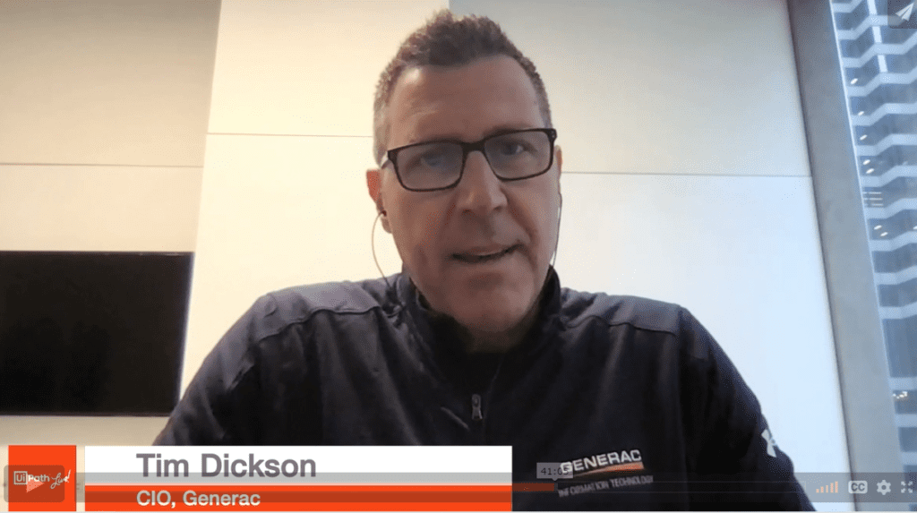 Generac CIO Tim Dickson shares top tips on digital transformation
