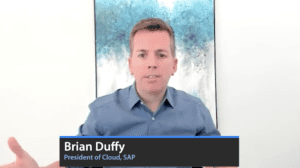 Screengrab from interview with Brian Duffy of SAP
