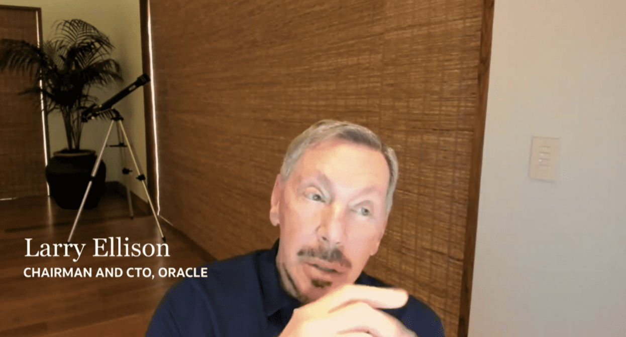 Larry Ellison of Oracle discusses the company's future in healthcare.