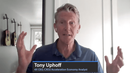 Screengrab from podcast episode with Tony Uphoff on industry clouds and more