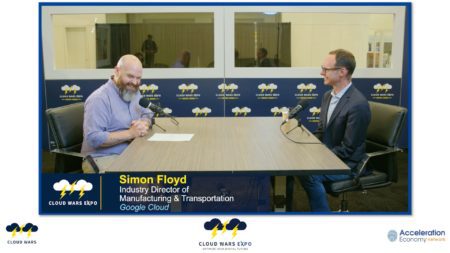 In this Cloud Wars Expo News Desk, Aaron Back interviews Google Cloud Industry Director of Manufacturing and Transportation Simon Floyd.