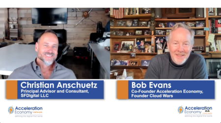 Screengrab from podcast about the Fortune 500 with Christian Anschuetz