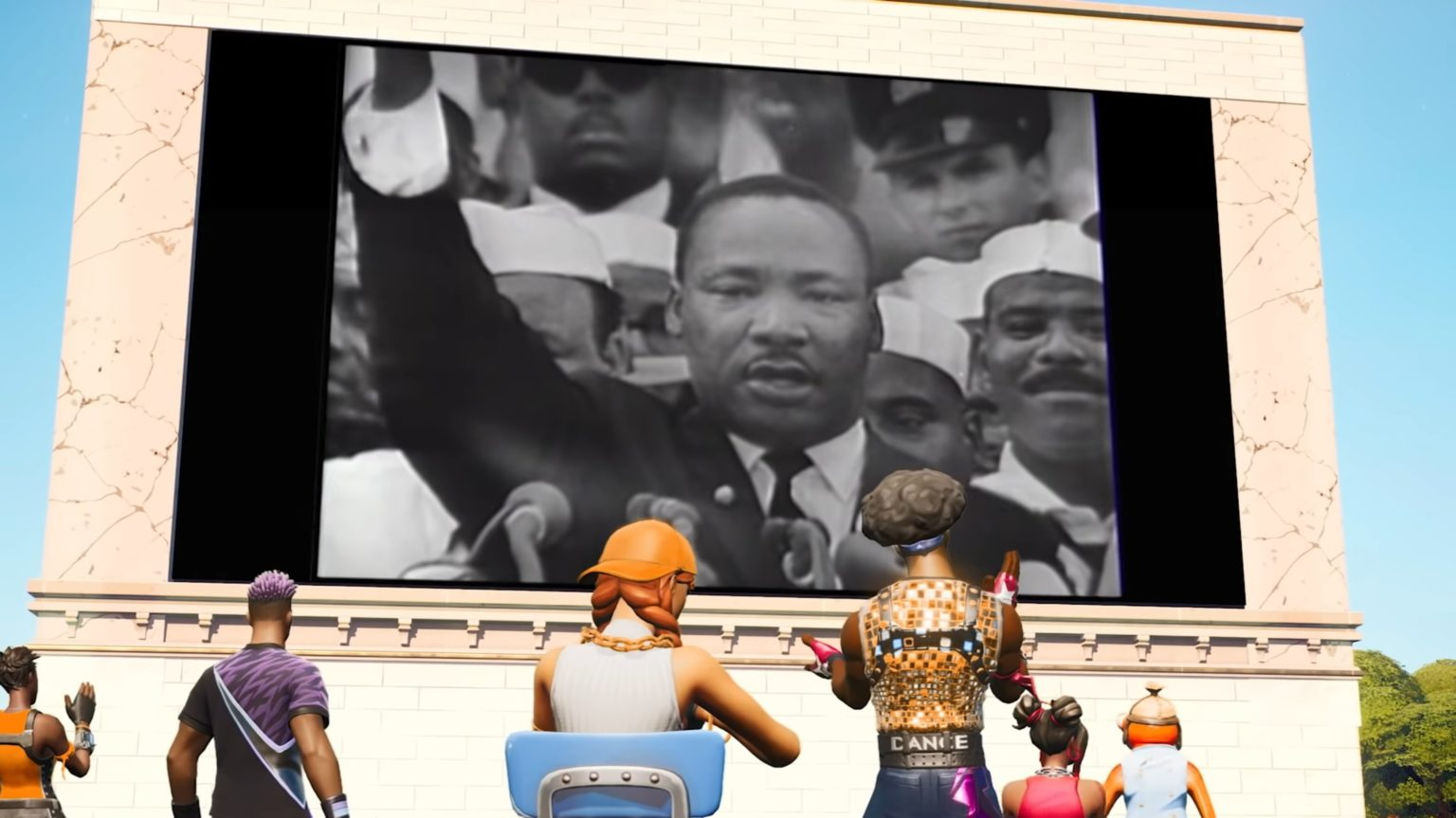 Fortnite and Time March Through Time Metaverse project with Dr. Martin Luther King Jr.