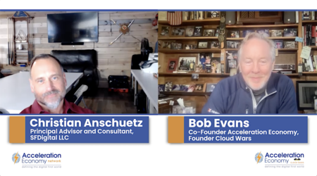Screengrab from podcast episode on return to office mandates with Christian Anschuetz