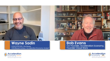 Screengrab from podcast about tech layoffs and hiring engineers with Wayne Sadin