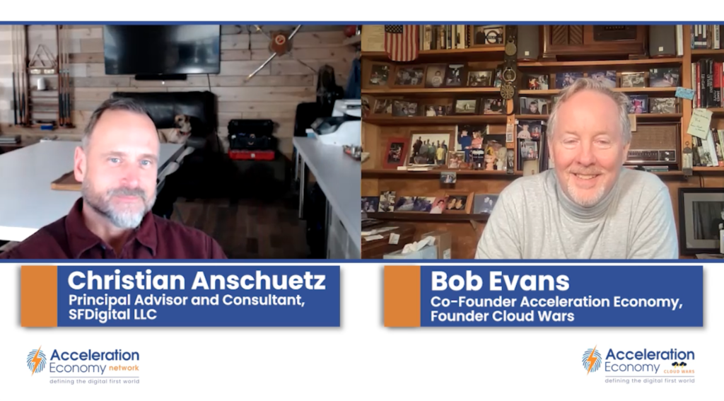 Screengrab from podcast with Christian Anschuetz about ChatGPT, Microsoft, and Google